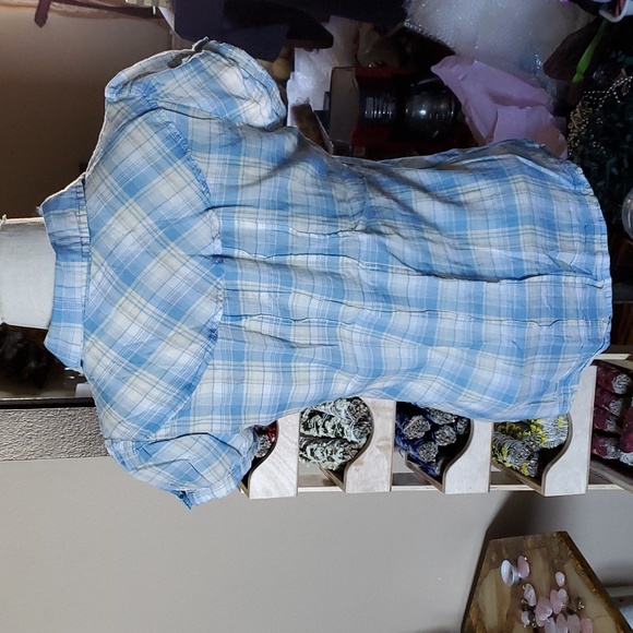 Blue plaid shirt - Picture 2 of 5